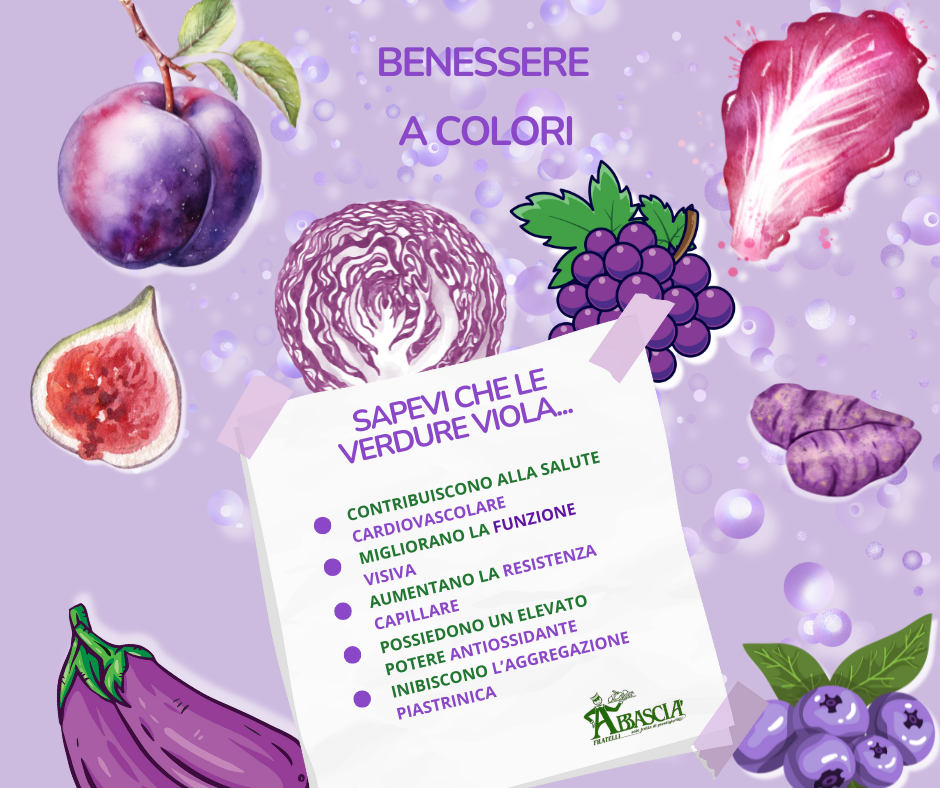 Le incredibili proprietà delle verdure viola